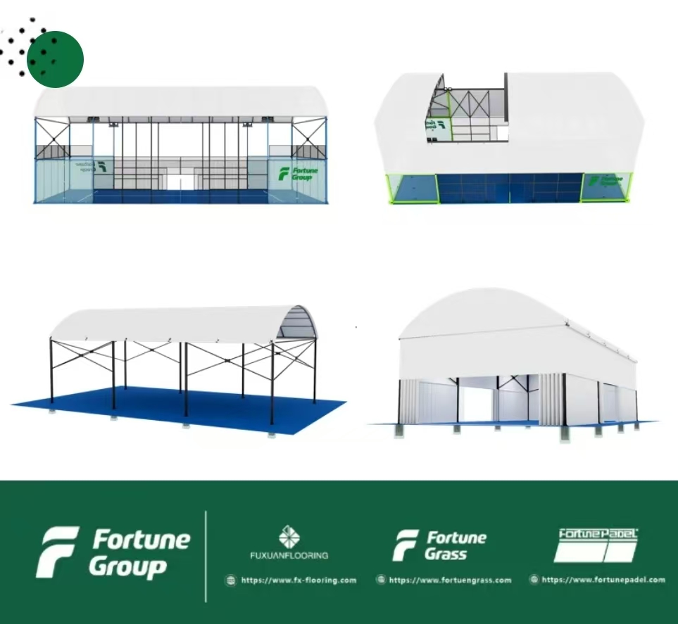 Fortune's windproof padle tennis court display Fortune's windproof padle tennis court display
