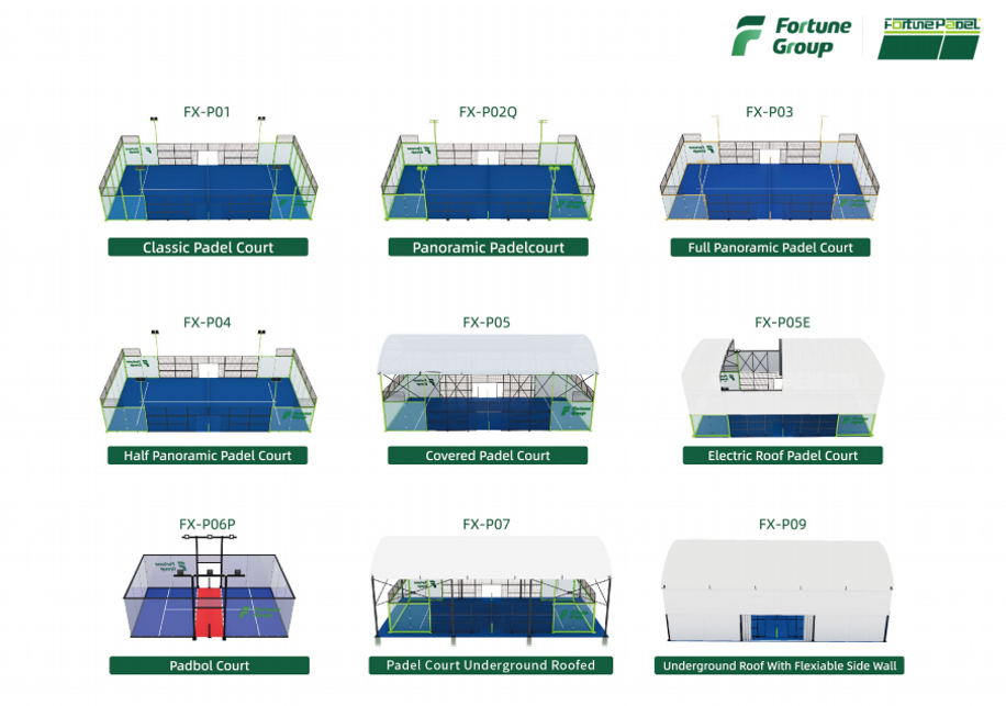 Fortune's padel tennis court style Fortune's padel tennis court style