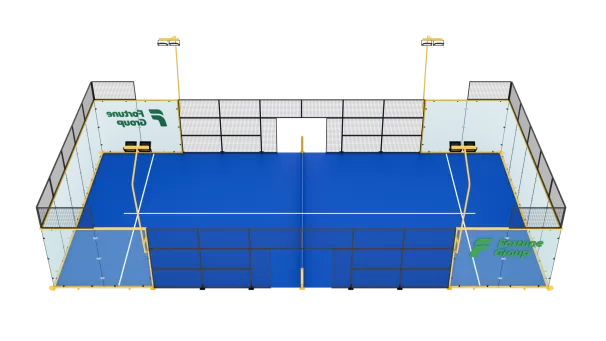 Panorámico Padel Court | Diseño de vidrio completo de 360 ° - Fortune Padel