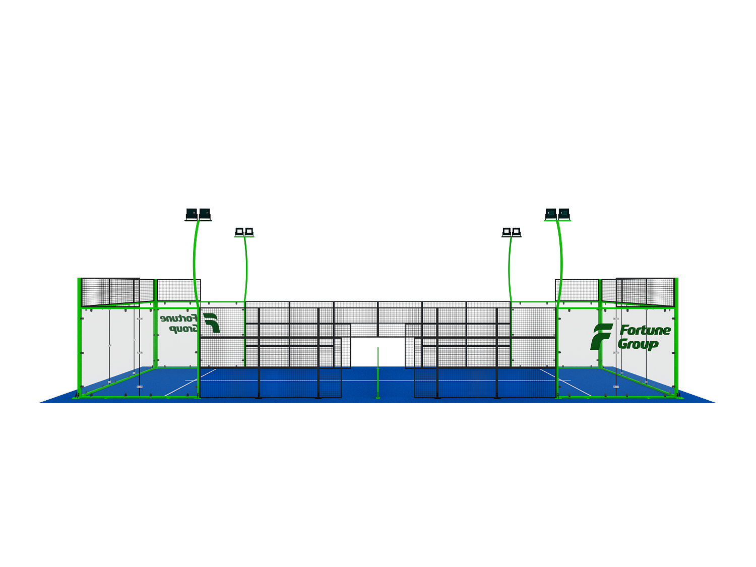 Instalación de un solo pájaro de Padel para uso residencial