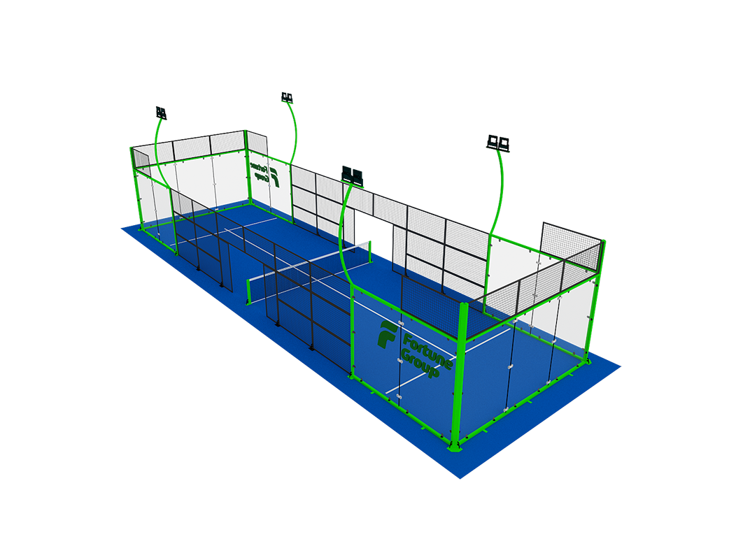 Instalación de un solo pájaro de Padel para uso residencial